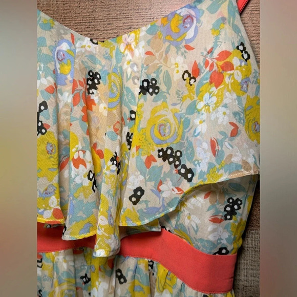 🌻UNDER SKIES Spaghetti Strap Floral Dress Women’s size Small Summer Feminine - Picture 3 of 12